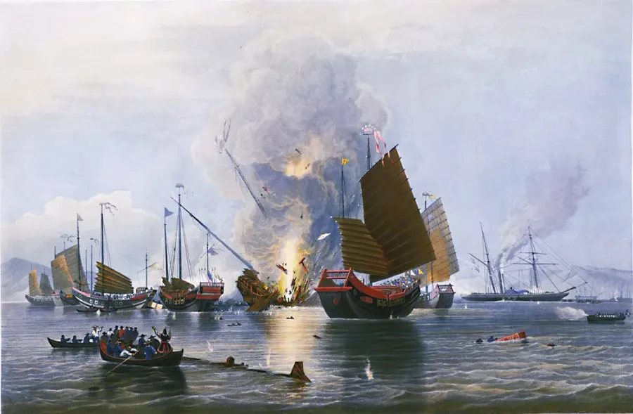 The First Opium War card