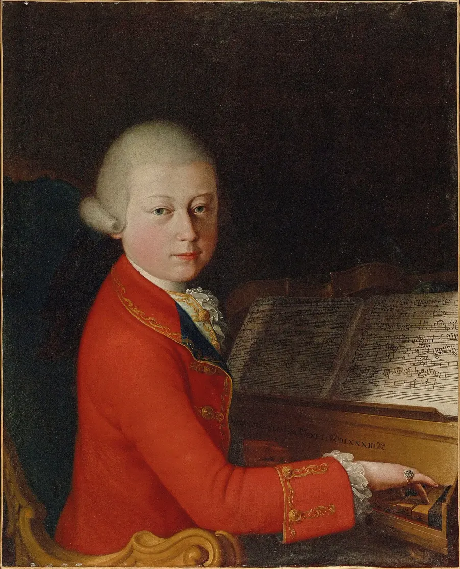 La carte Symphonie no 15 de Mozart