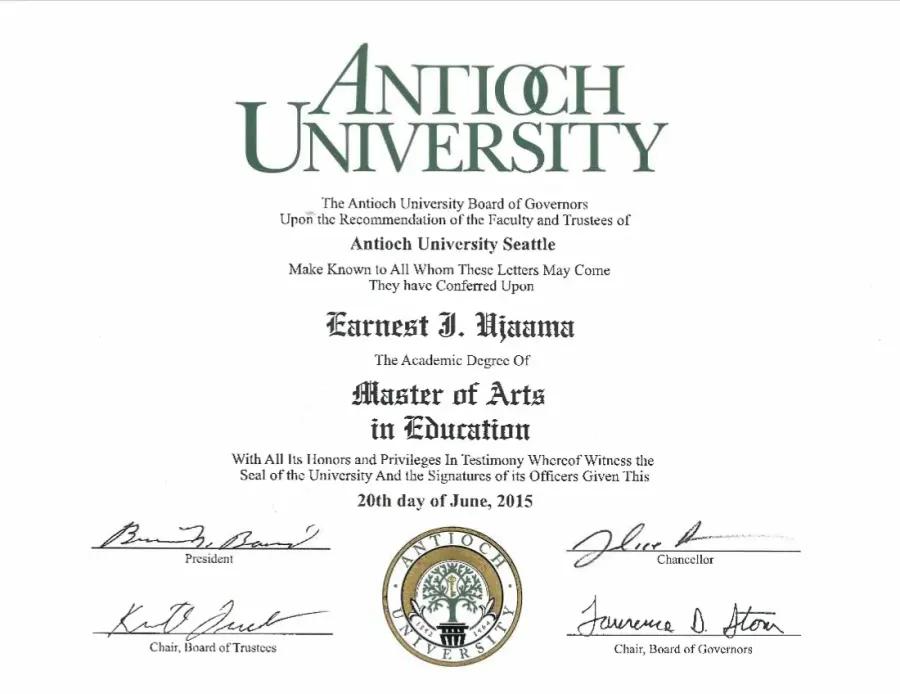 The Master of Business Administration card