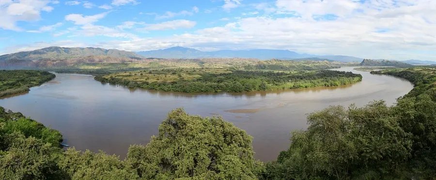 La carte Río Magdalena