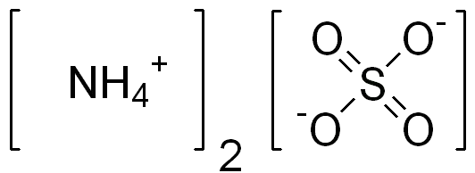 La carte Sulfate d'ammonium