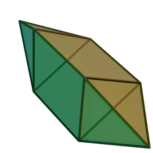 La carte Diamant triangulaire allongé