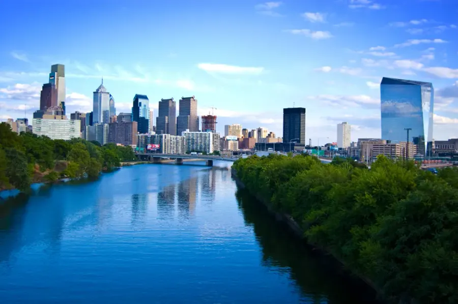 The Philadelphia metropolitan area card