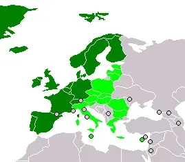 La carte Convention internationale OSPAR
