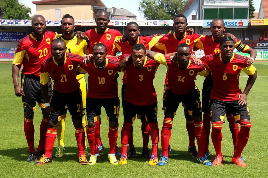 La carte Équipe d'Angola de football