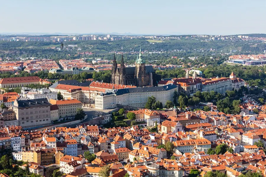 La carte Château de Prague