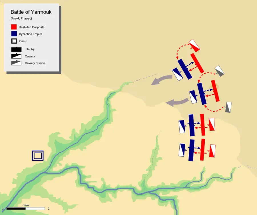 La carte Bataille du Yarmouk