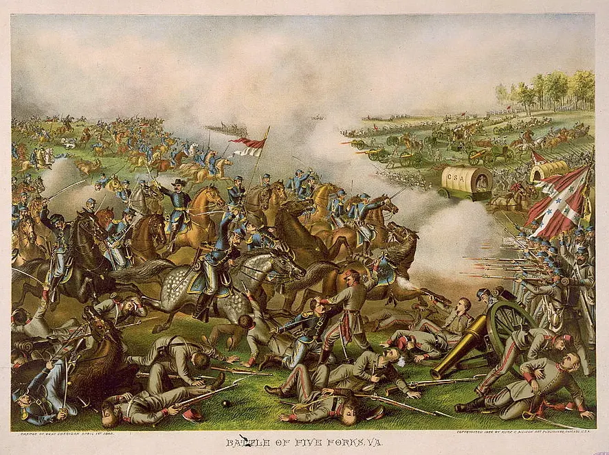 The Battle of Five Forks card