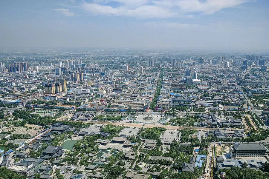 La carte District de Lintong