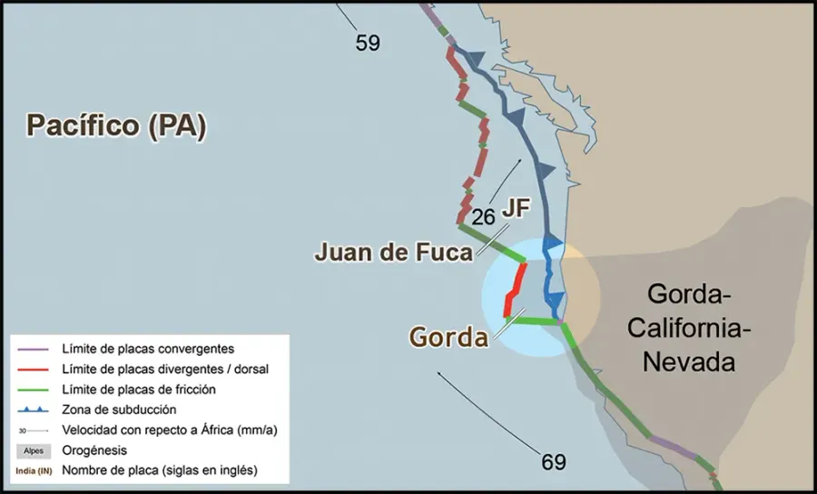 La carte Plaque Gorda