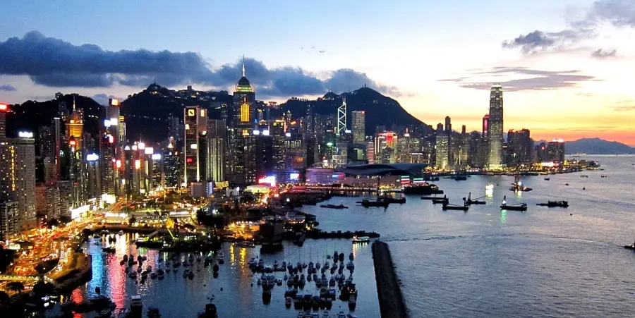 La carte Île de Hong Kong