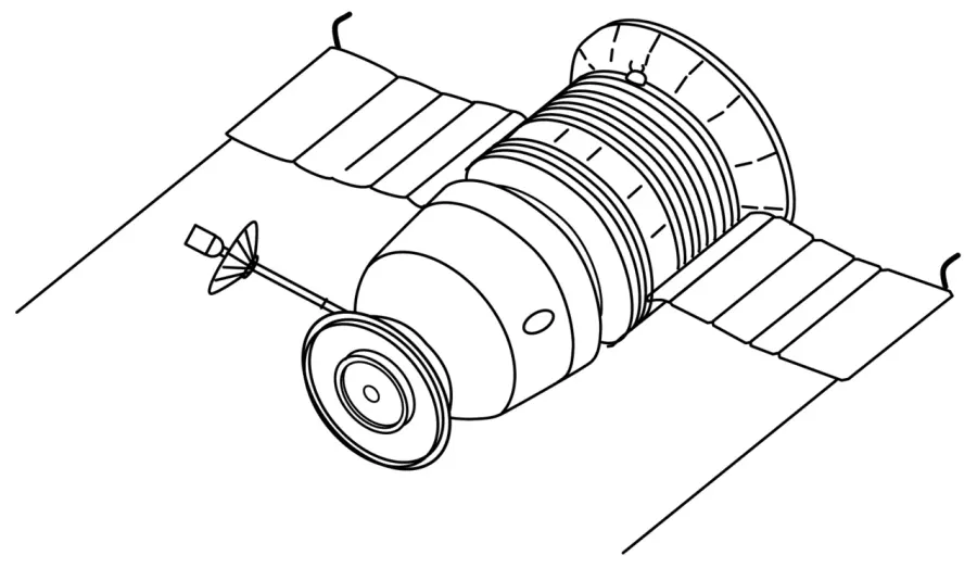 The Soyuz 7K-L1 card