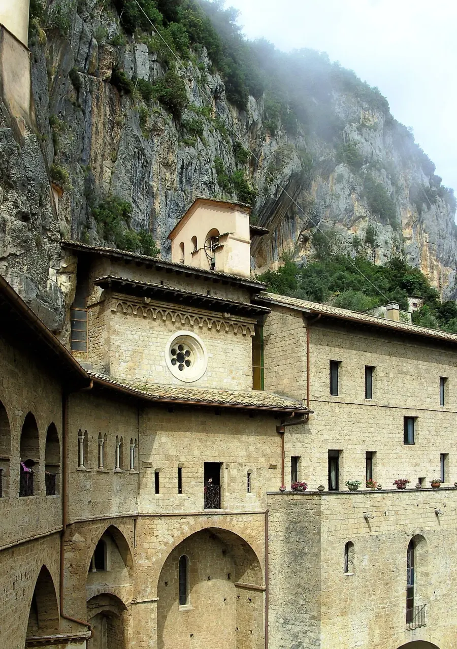 La carte Sanctuaire du Sacro Speco