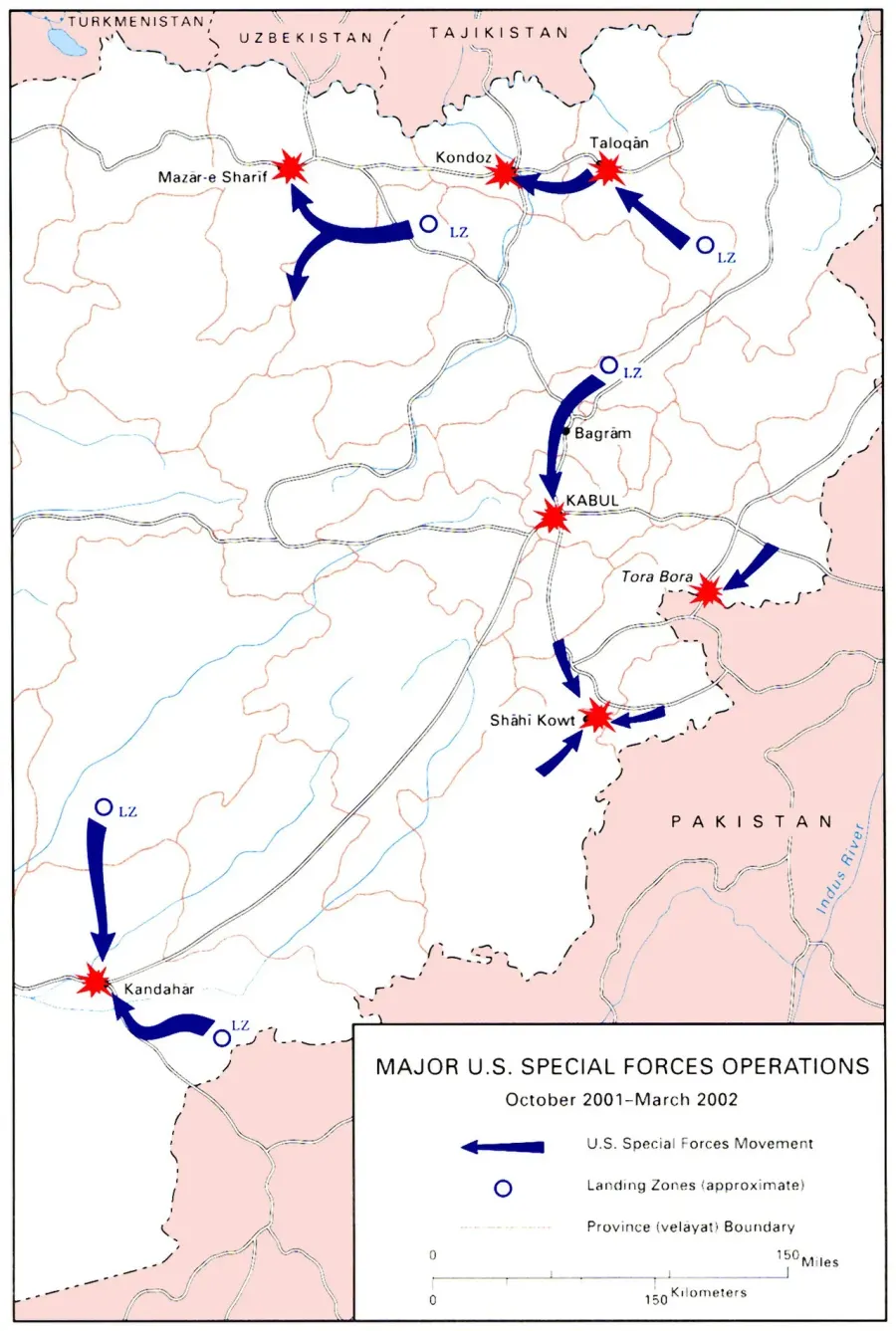 La carte Campagne d'Afghanistan