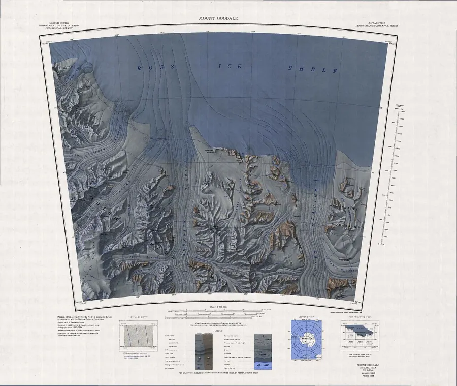 La carte Glacier Amundsen