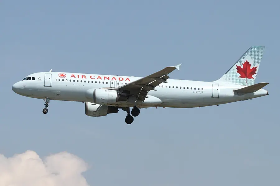 The Air Canada Flight 624 card