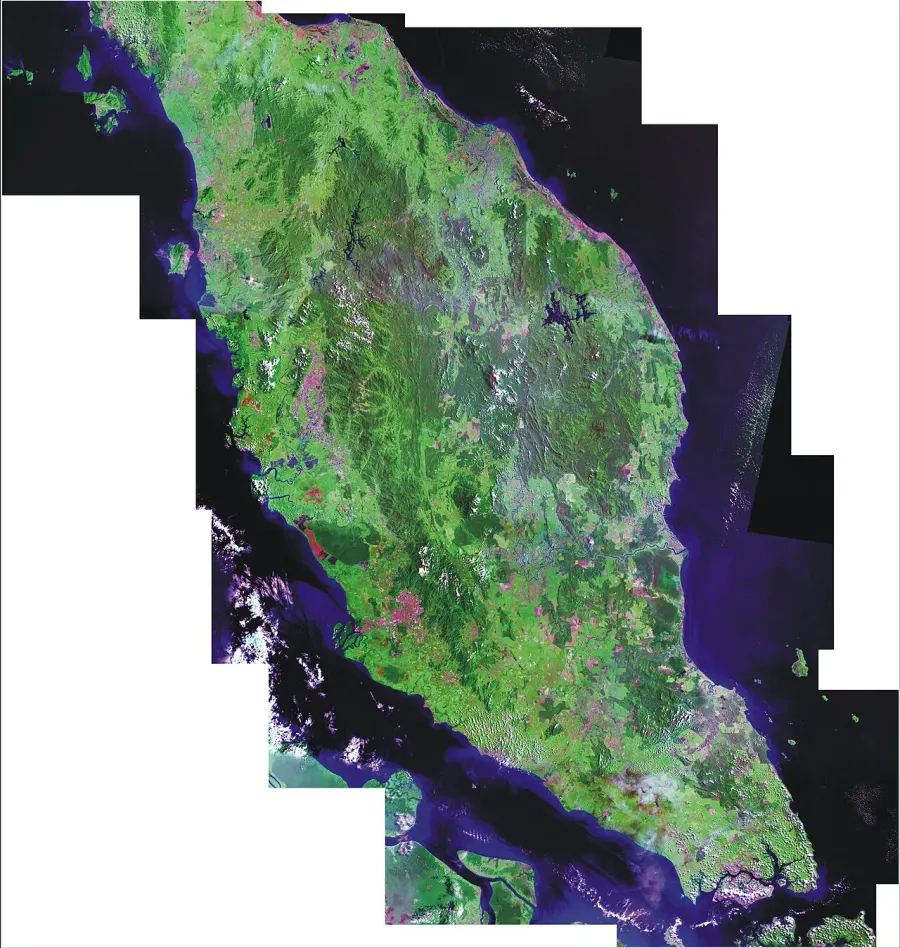 La carte Malaisie péninsulaire