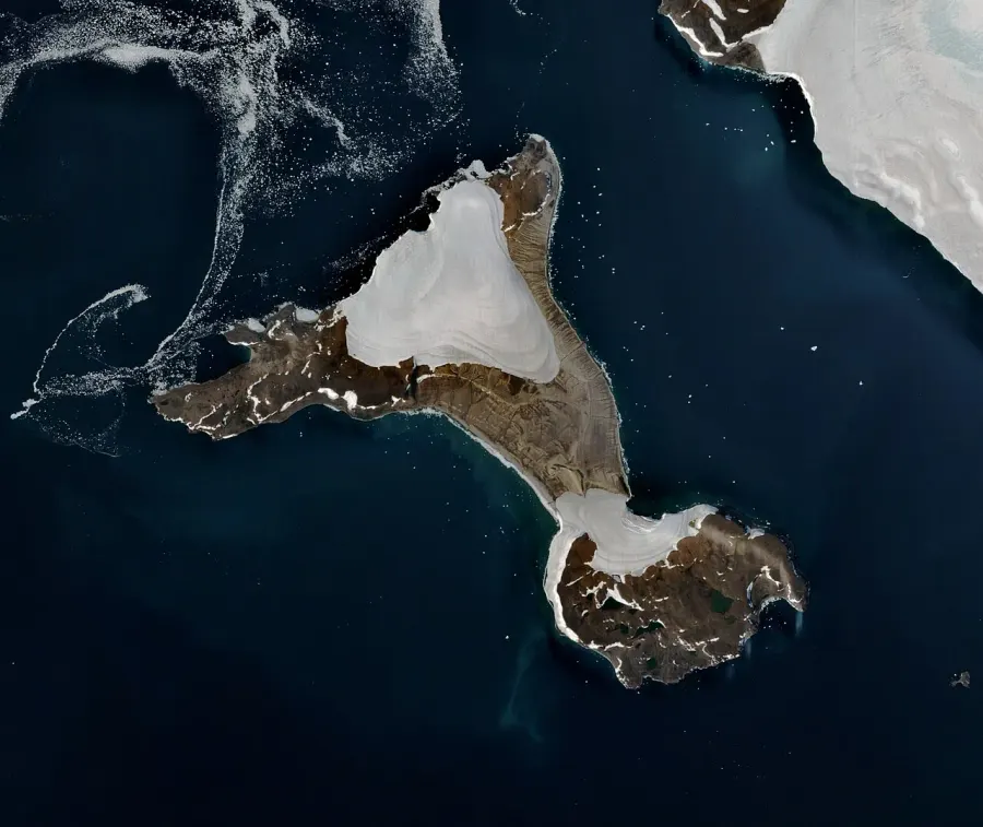 La carte Île Wilczek