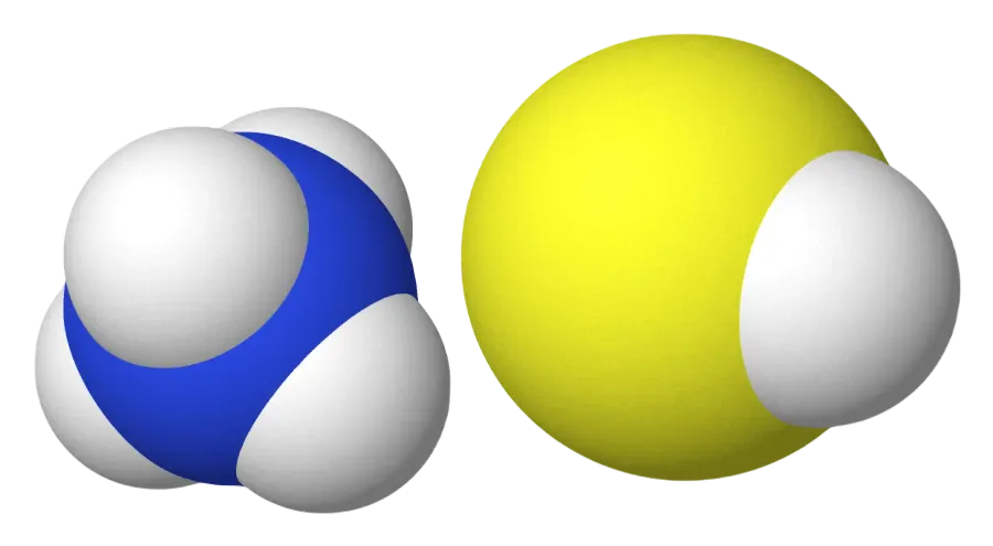 La carte Hydrosulfure d'ammonium