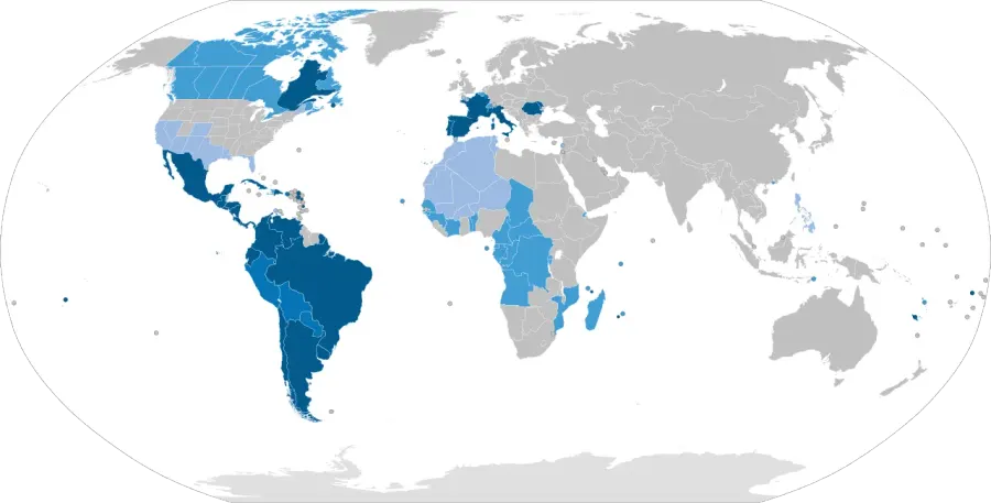 The Romance languages card