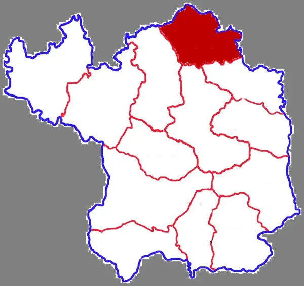 La carte Xian de Zichang