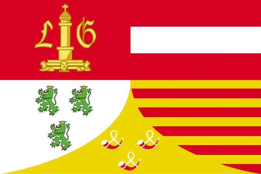 La carte Drapeau de la province de Liège