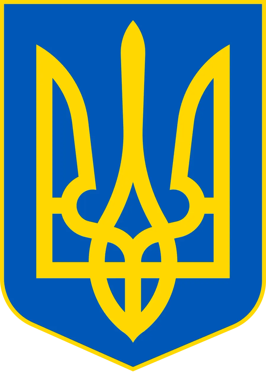 The Coat of arms of Ukraine card