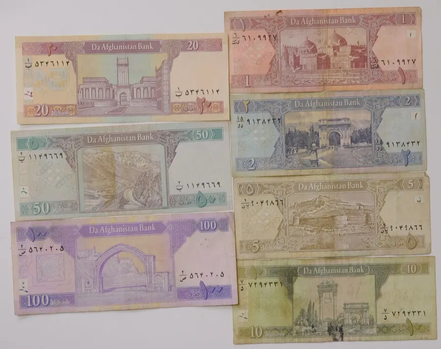 The Afghan afghani card
