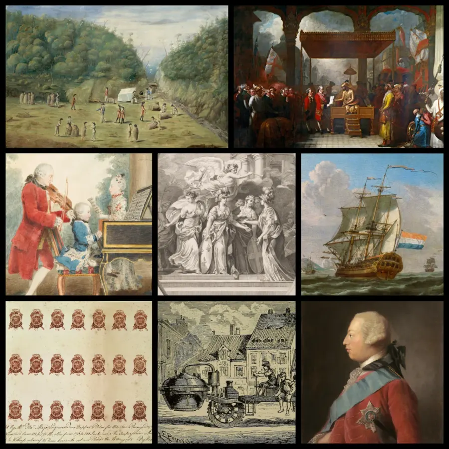 La carte Années 1760