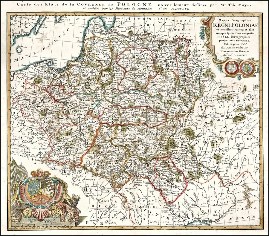 La carte Histoire de la Pologne