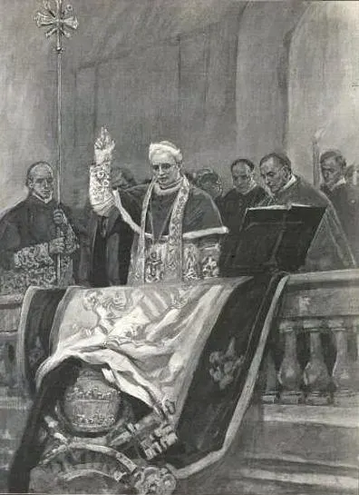 The 1903 conclave card