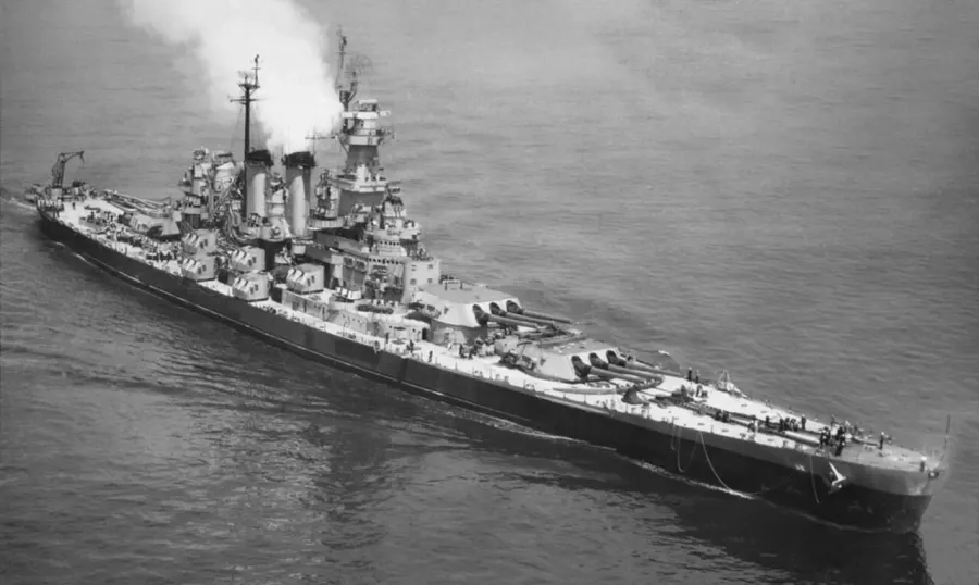 The North Carolina-class battleship card
