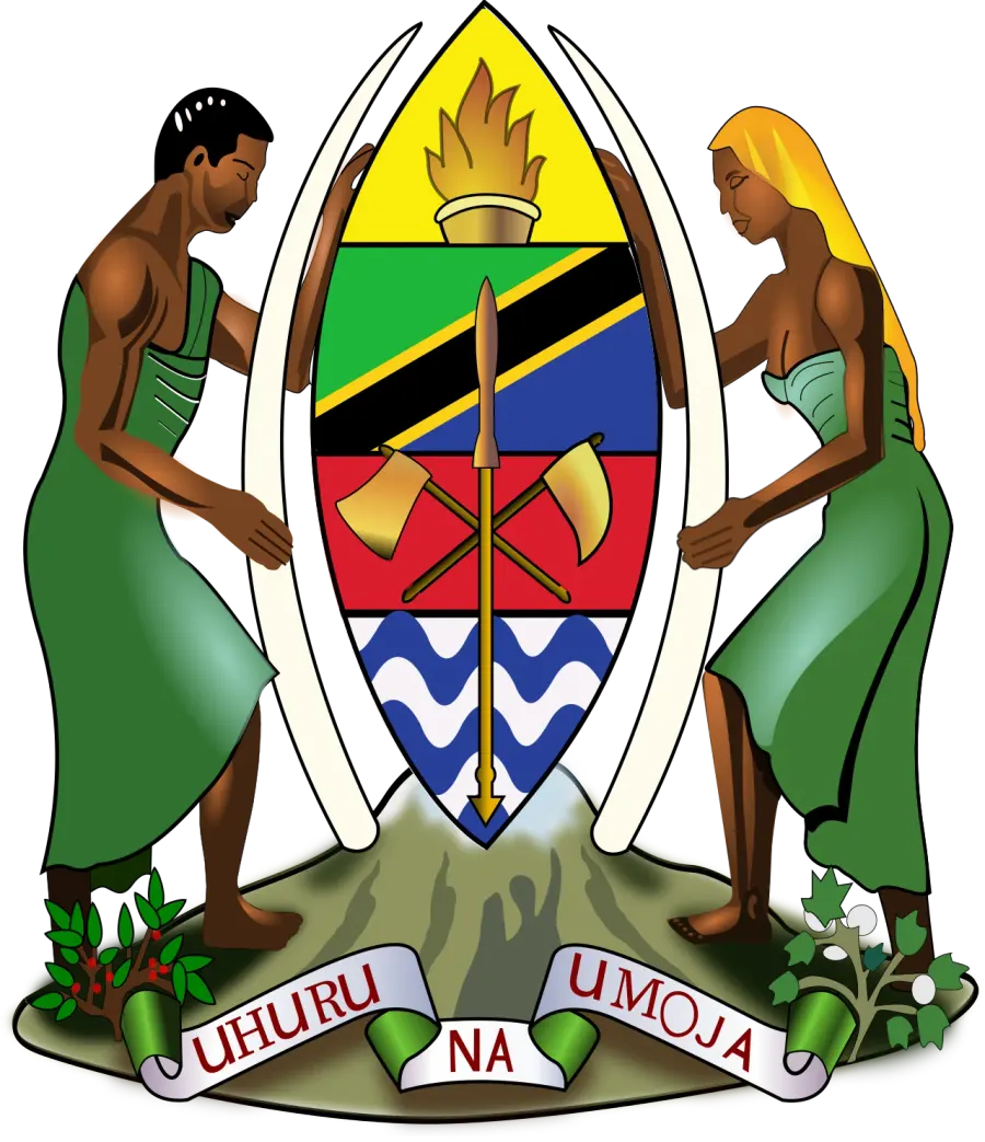 The Coat of arms of Tanzania card