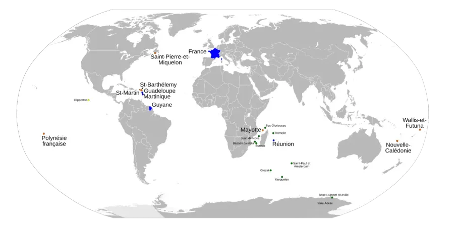 La carte Cinquième République
