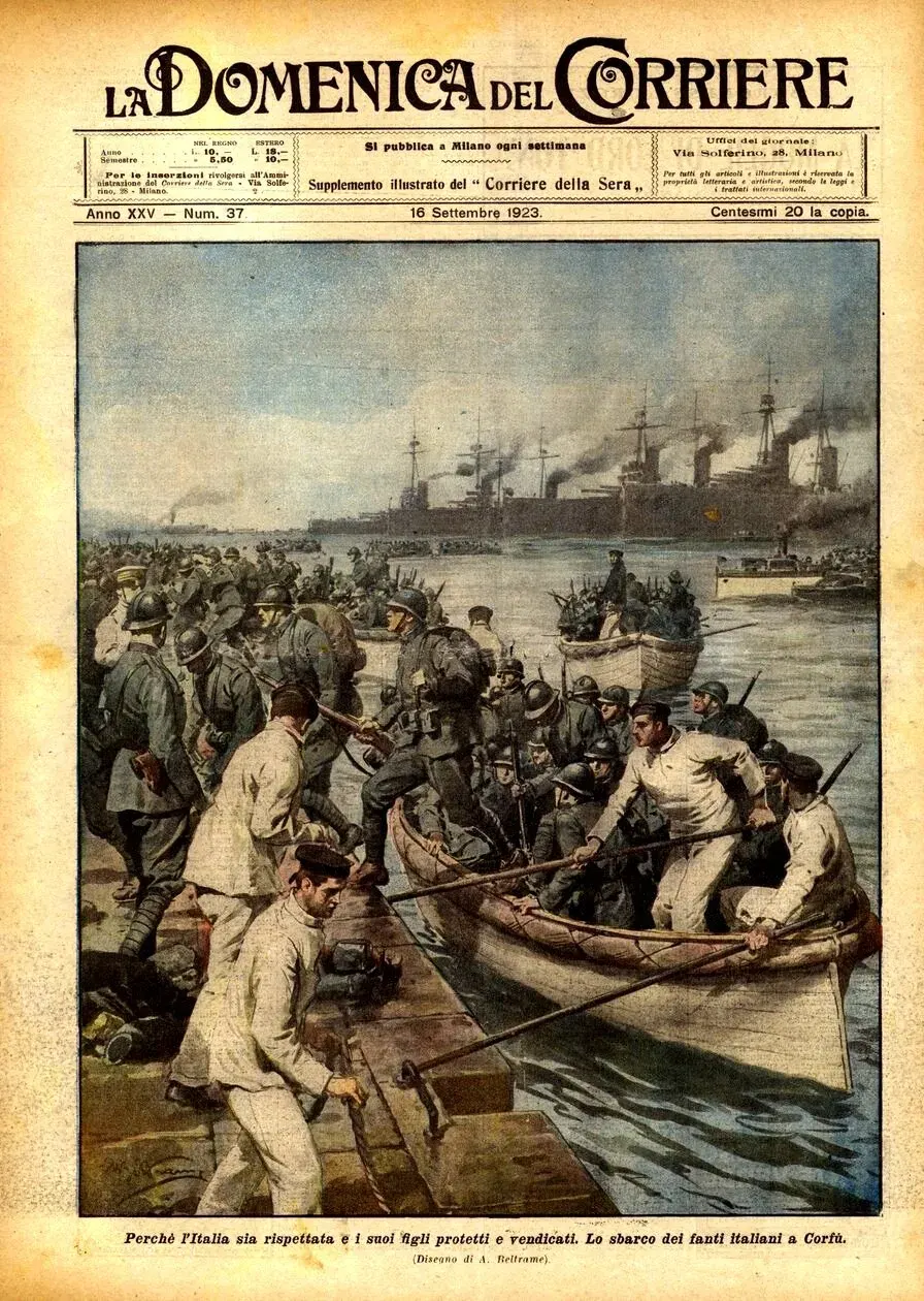 La carte Incident de Corfou