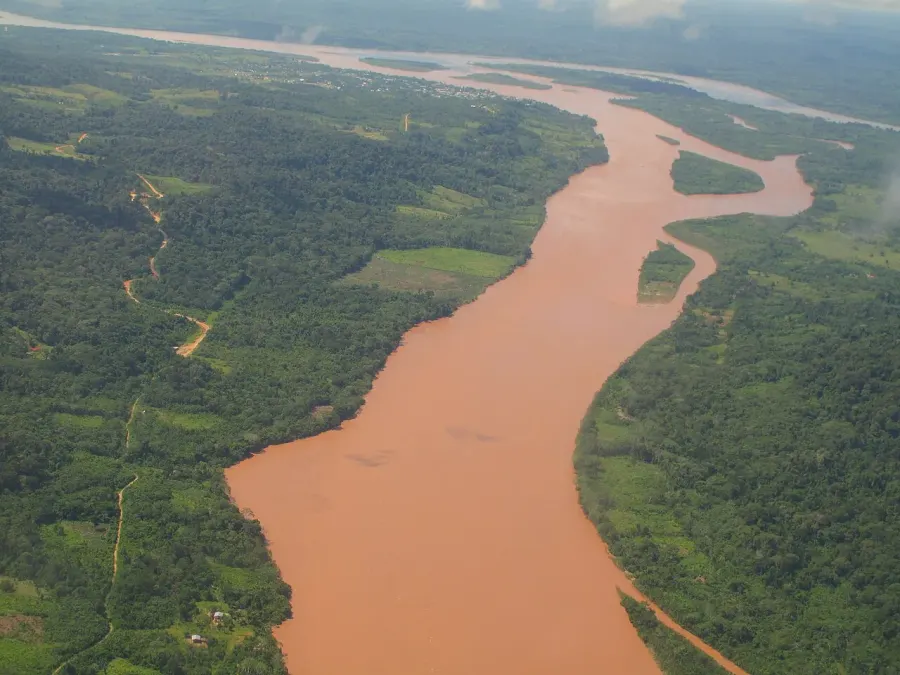 La carte Río Ucayali