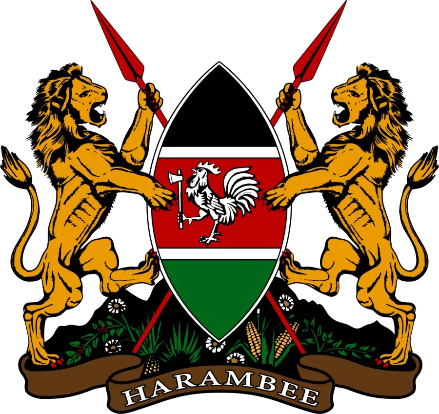 La carte Armoiries du Kenya