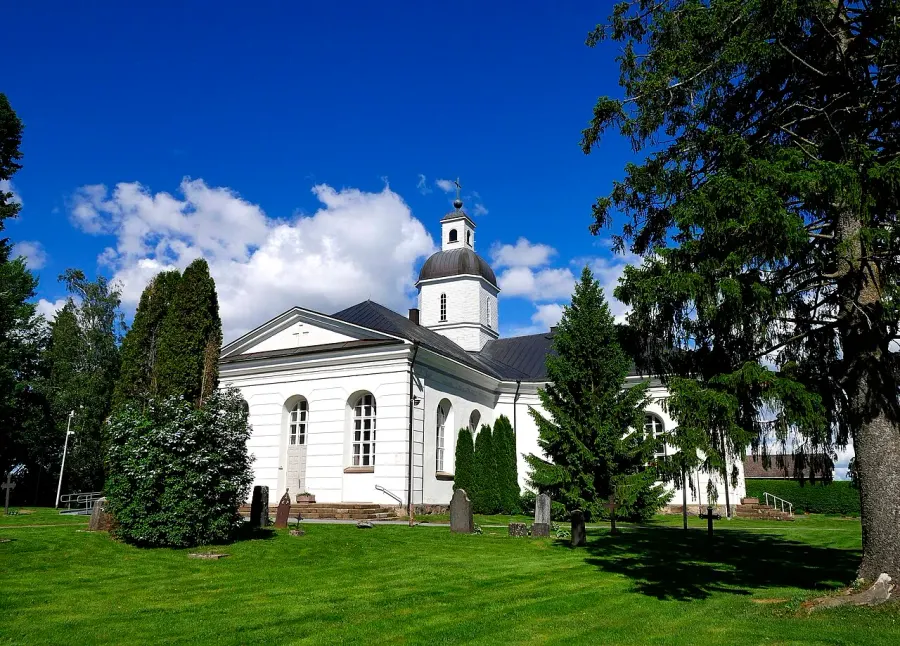 La carte Église de Vähäkyrö