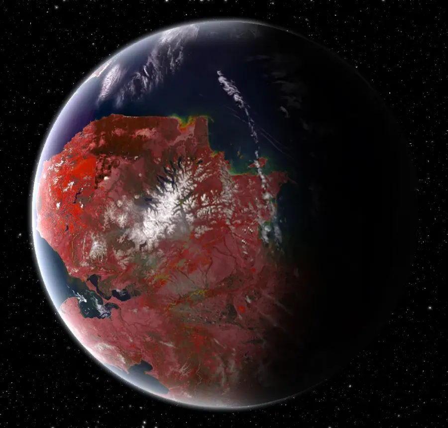 La carte Planète super-habitable