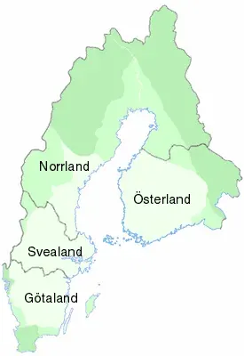 La carte Götaland