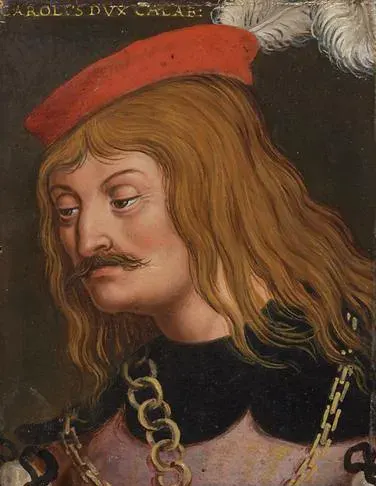 La carte Charles de Calabre