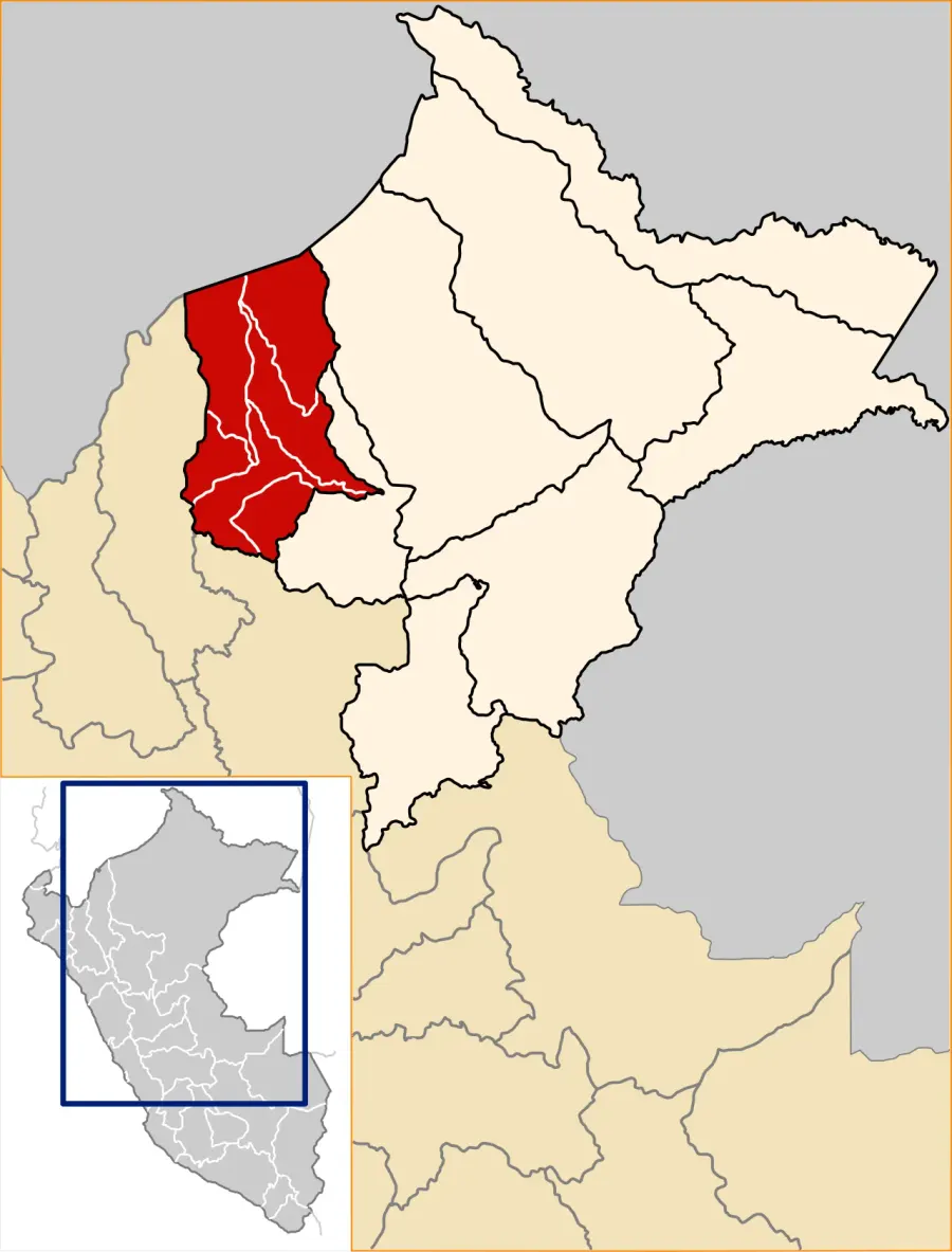 La carte Province de Datem del Marañón