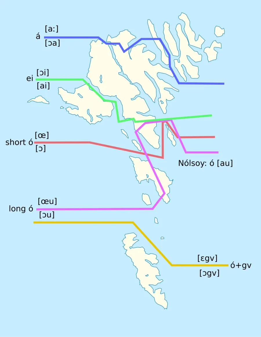 La carte Isoglosse