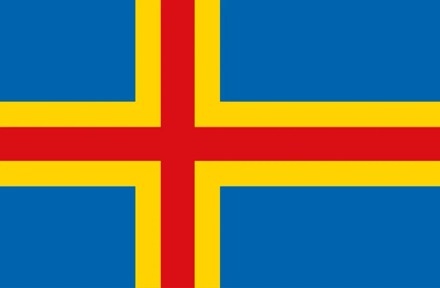 La carte Drapeau d'Åland