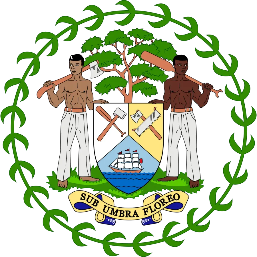 La carte Armoiries du Belize