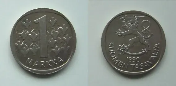 The Finnish markka card