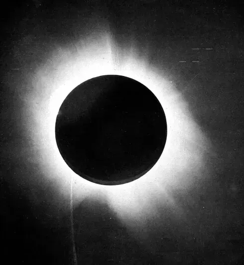 The Solar eclipse of May 29, 1919 card