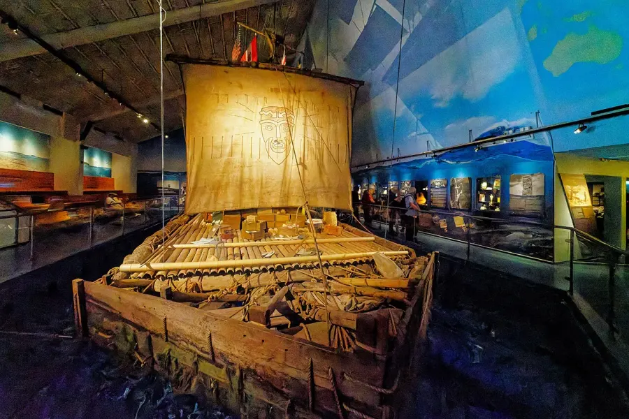 The Kon-Tiki card