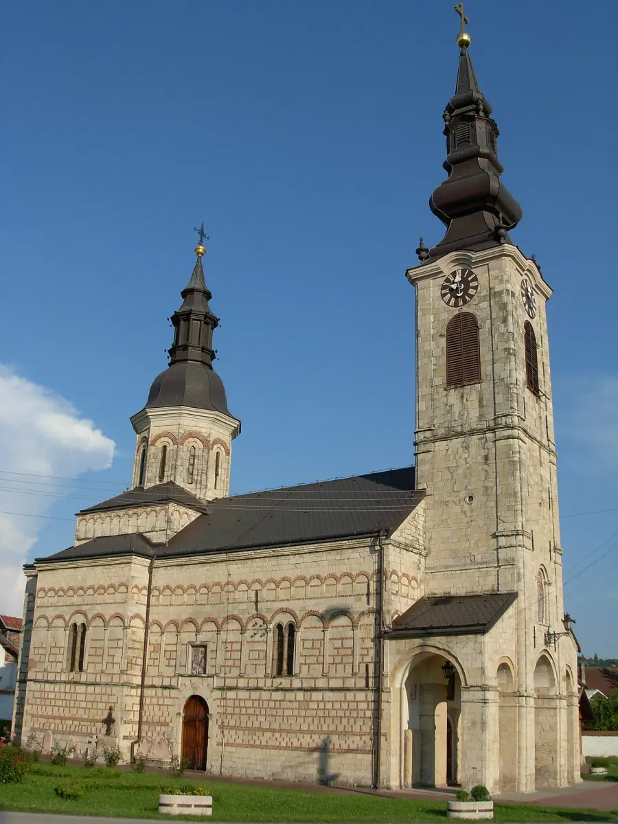 La carte Église de la Nativité-de-la-Mère-de-Dieu de Sremska Kamenica