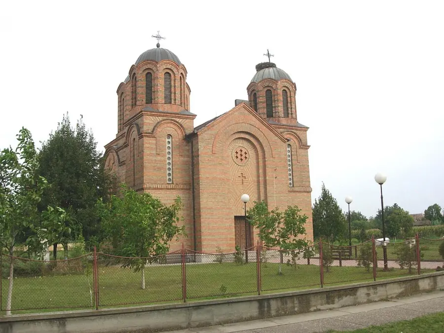 La carte Église de la Dormition-de-la-Mère-de-Dieu de Stajićevo